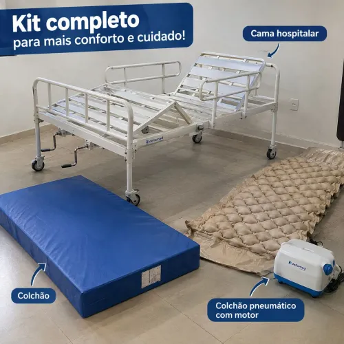 KIT CAMA HOSPITALAR COMPLETO - DELLAMED