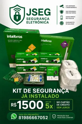 Câmeras intelbras + instalação grátis 