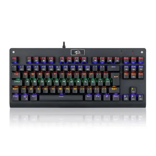 TECLADO MECANICO GAMER REDRAGON DARK AVENGER RAINBOW SWITCH RED K568R ABNT2 NOVO LACRADO!