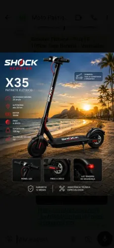 Patinete Eletrico Patinete Dobravel X35 Criança e Adulto