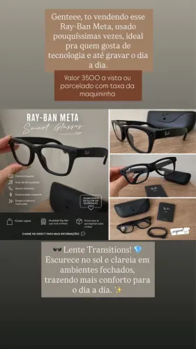 Óculos rayban meta