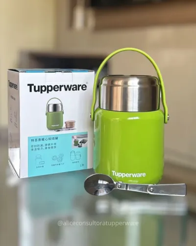 Pote Térmico Tupperware 1L com Colher