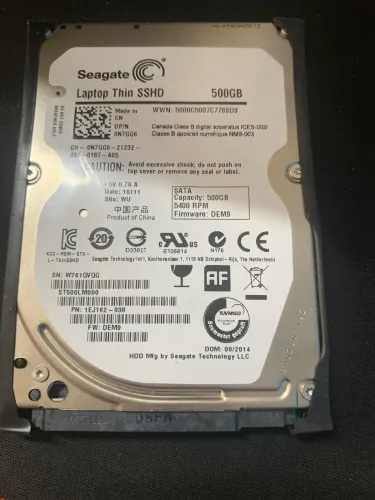 Hd notebook 500 gb