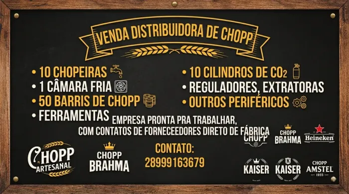 Venda distribuidora de chopp