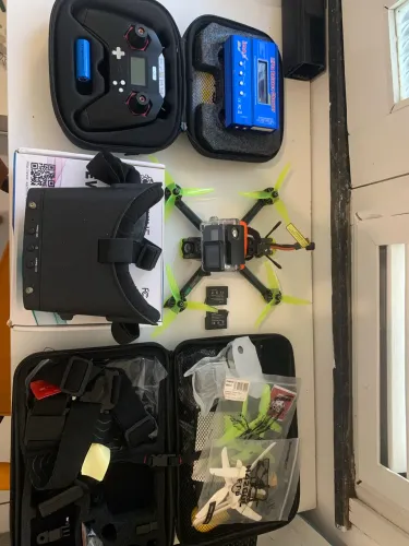Drone FPV KIT COMPLETO-ZERO (Nunca Voou) + Óculos + iMax + controle + Gopro hero 7