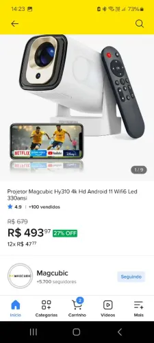 Projetor Hy310 Magcubic