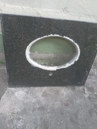 Pedra de mármore de pia de banheiro 