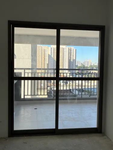 Porta de vidro duas folhas
