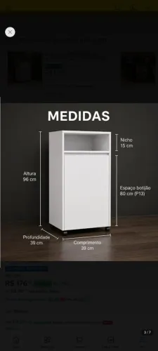 Móvel para botijão de gás 