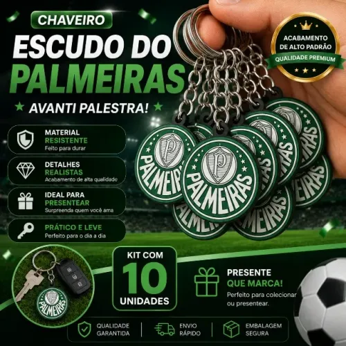 Chaveiros de Times de Futebol Emborrachados Brasileirão