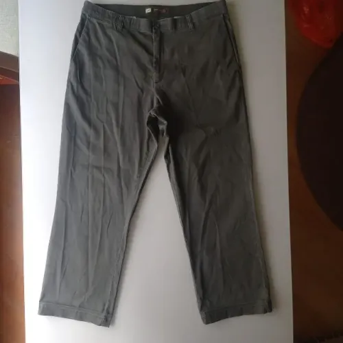calça sarja masculina - 46 - lee original - custom fit - cinza
