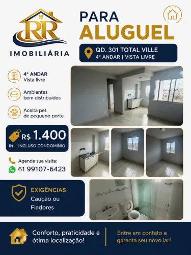Alugo apartamento 2 quartos Total Ville 