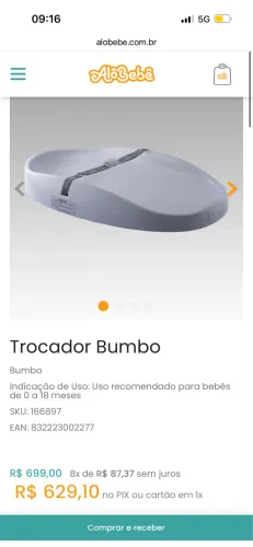 Trocador bumbo