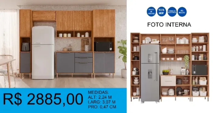 COZINHA COMPLETA - COMPRE HOJE  E RECEBA EM ATÉ 72 HORAS 