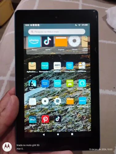 Tablet Amazon 7 fire 9 geração!! Acompanha cabo ( ótimo estado )