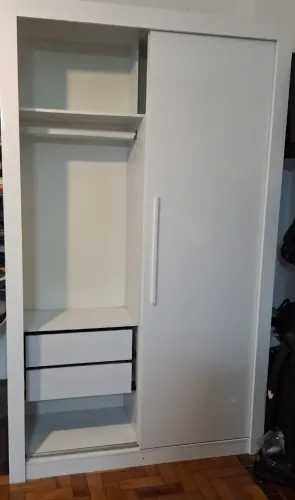 Guarda Roupa Solteiro 2 Portas 2 Gavetas Costa Rica Sallêto Móveis