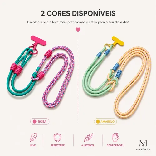 Cordão celular 2 em 1 | Alça ou pulseira
