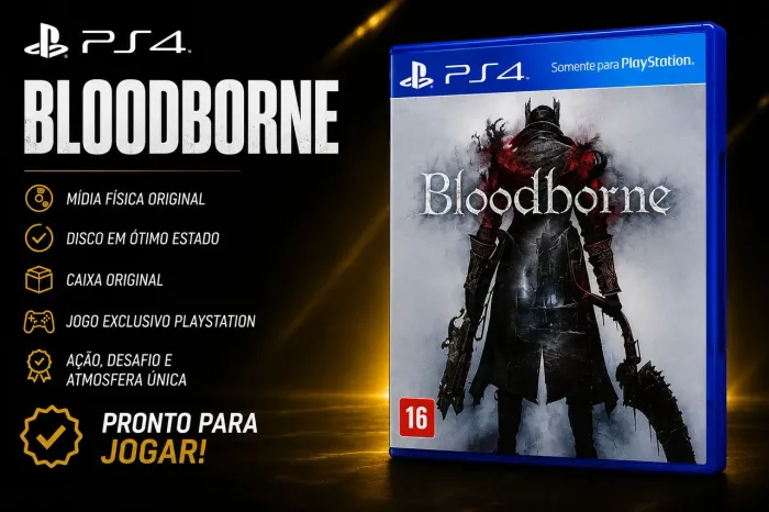 ? Bloodborne PS4 Original - Jogo Exclusivo PlayStation