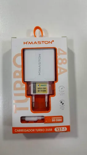 Carregador Turbo H'Maston 4.8A Y37-1 Tipo-C
