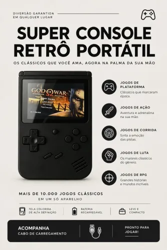 Super controle retrô portátil