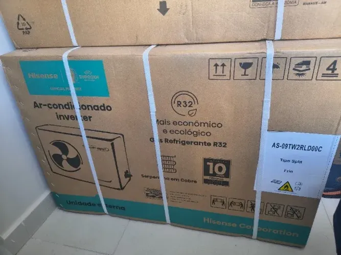 Ar condicionado Hisense inverter 9000 btus frio com wi-fi e garantia estendida de 3 anos