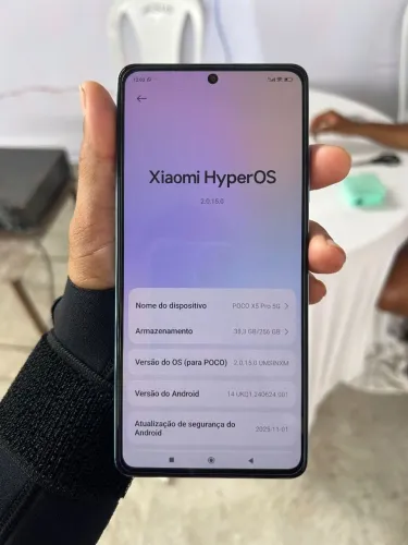 Poco x5 pro 256gb todo original,Só o celular..estado de novo 