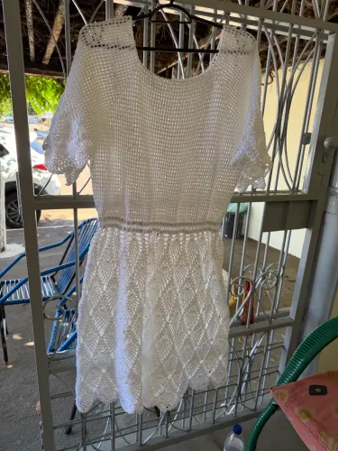 Vestido / saída de praia crocher