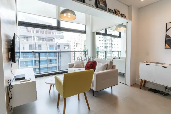 Apartamento para venda em Vila Olímpia com 1 quarto, sendo 1 suíte, 62m²