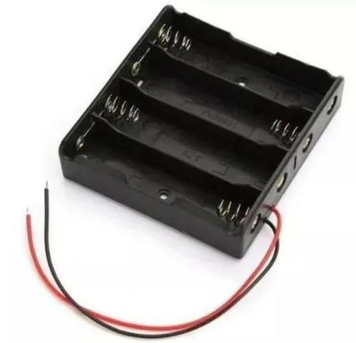 Suporte Case Box Para 4 Pilhas Aa Arduino Automação Robotica COD-CP247