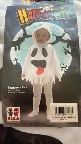 Fantasia fantasminha bebê para Halloween