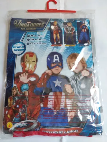 Fantasia Infantil Longa do Thor Vingadores tamanho M em ótimo estado