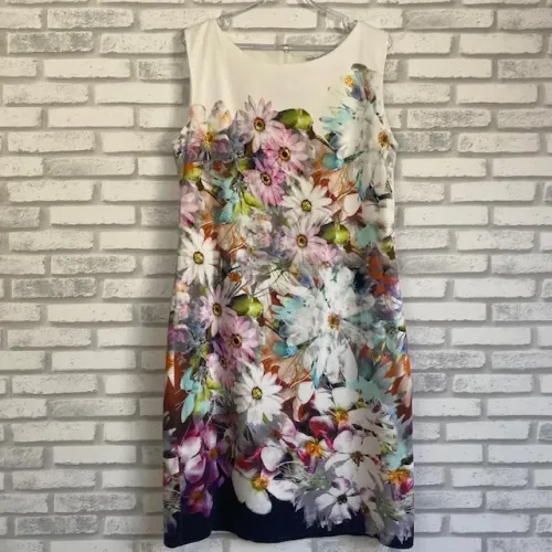 Vestido Florido Sem Manga Tubinho Sedução Colorido Tamanho G