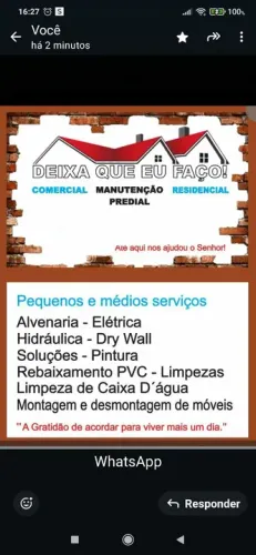 Deixa que eu faço manutenção predial