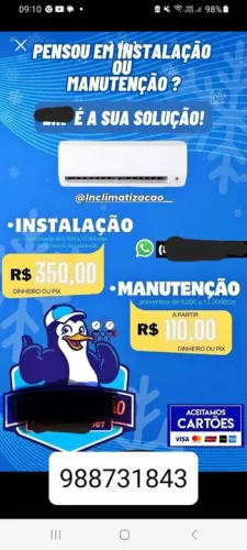 Ar condicionado 9000btus