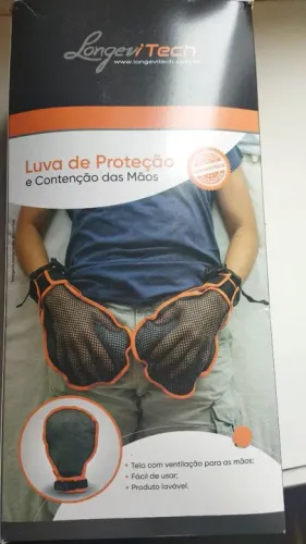 Luva de proteção e contenção das mãos 