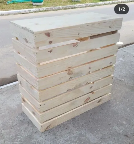 Balcão de madeira para comércio