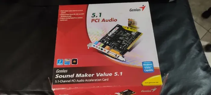 Placa de som genius 5.1 pci audio