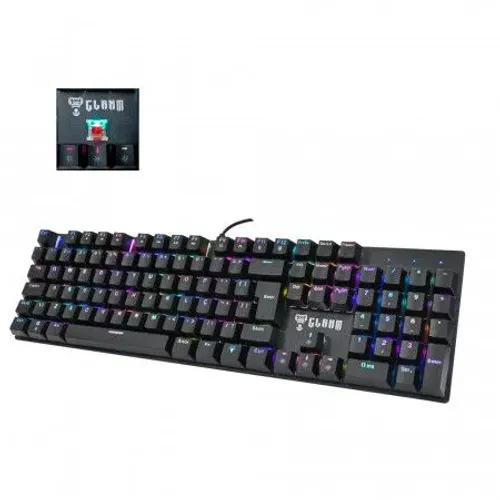 TECLADO MECÂNICO GAMER RGB CLANM