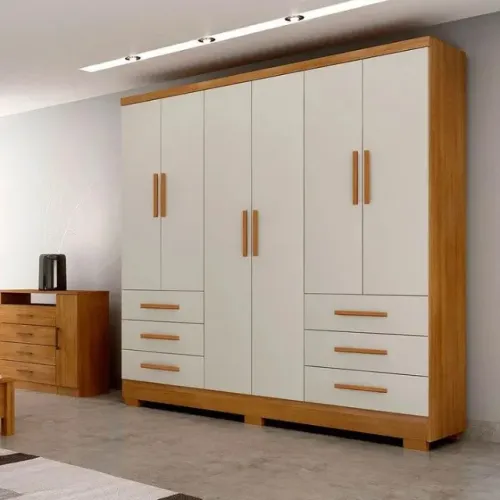 Guarda Roupa Encant Casal 6 Portas 6 Gavetas Novo Horizonte