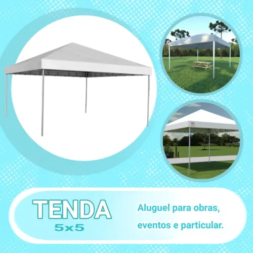 Aluguel de tendas 4x4 e 5x5