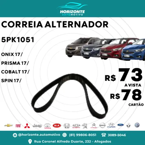 Correia Alternador ONIX Prisma Cobalt Spin 2017/