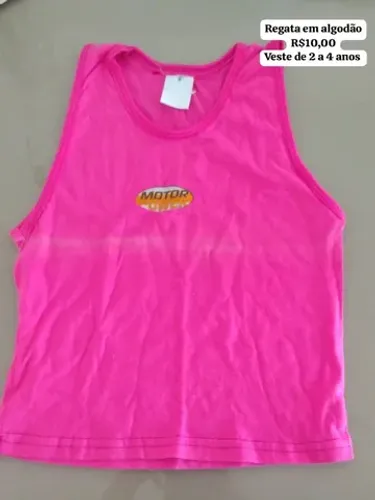 Regatas infantil em algodão