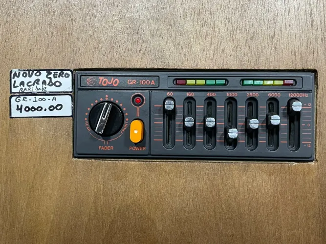Amplificador equalizador tojo gr-100 novo na embalagem 