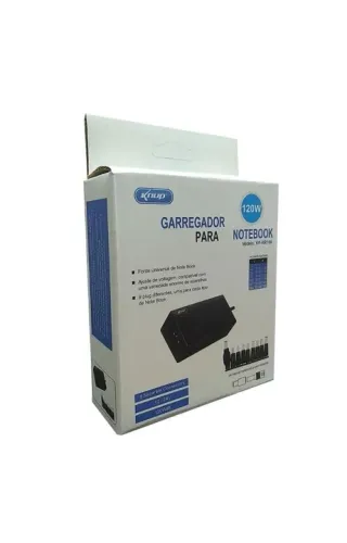 Fonte Universal Knup 120W KP RR100 - Potência e Desempenho para Seu Notebook Loja Coimbra 