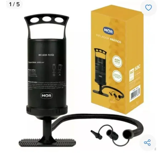 Inflador Prático Mor, 3 adaptadores