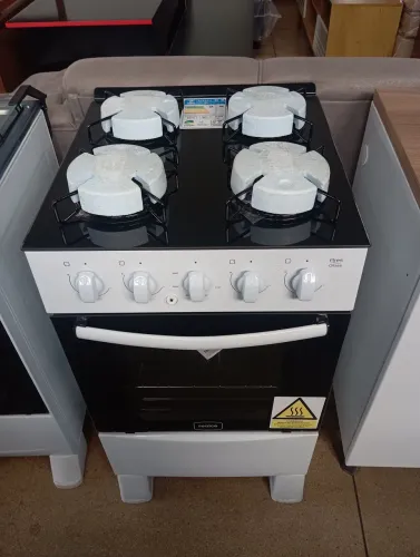 Fogão 4 Bocas Ares Glass Branco - Novo