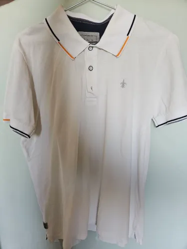 Camisa polo branca 