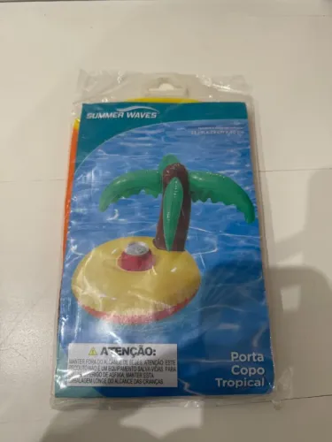 Porta Copo Tropical - Boia para Bebidas - 33x29x30 cm