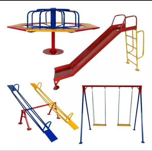 Playground Completo: Balanço, Escorregador, Gangorra e Gira-Gira