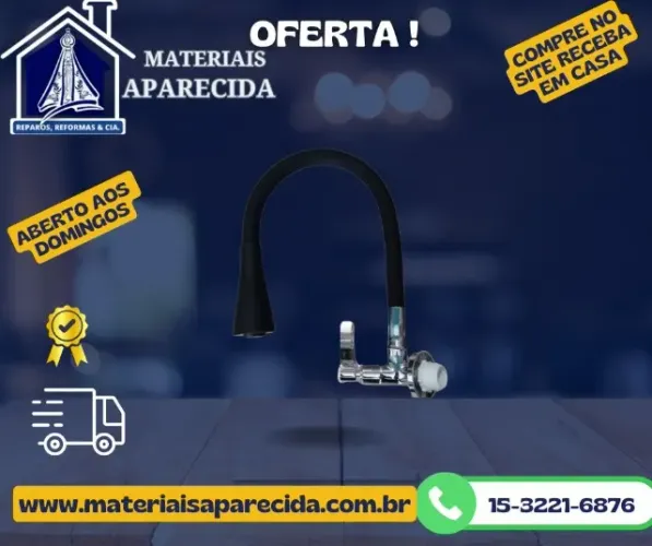 Torneira Gourmet Metal 2 Jatos Parede Bella